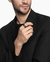 Streamline® Bevelled Band Ring Titanium