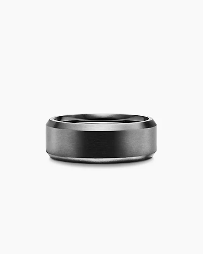 Streamline® Bevelled Band Ring Titanium
