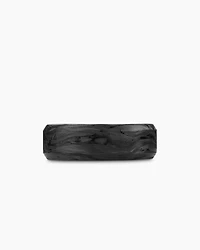 Streamline® Bevelled Band Ring Sterling Silver with Forged Carbon, 8.5mm