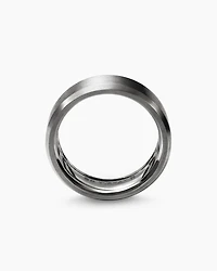 Streamline® Bevelled Band Ring Grey Titanium, 8.5mm