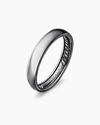 DY Classic Band Ring Grey Titanium, 4mm