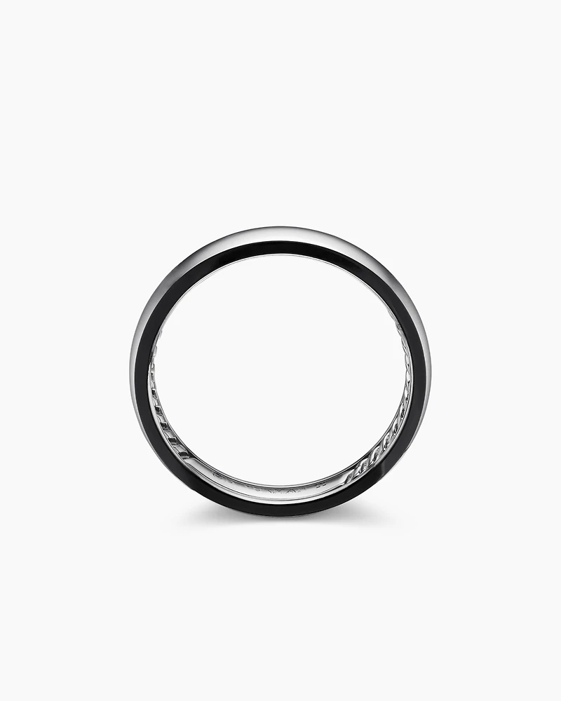 DY Classic Band Ring Grey Titanium, 4mm