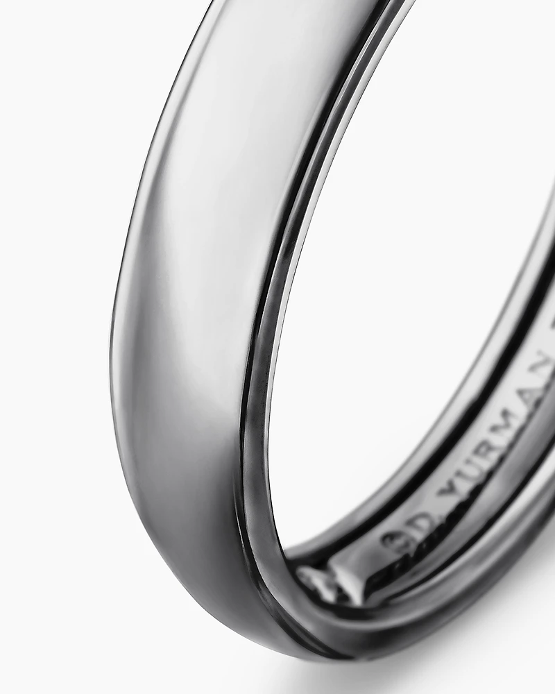 DY Classic Band Ring Grey Titanium, 4mm