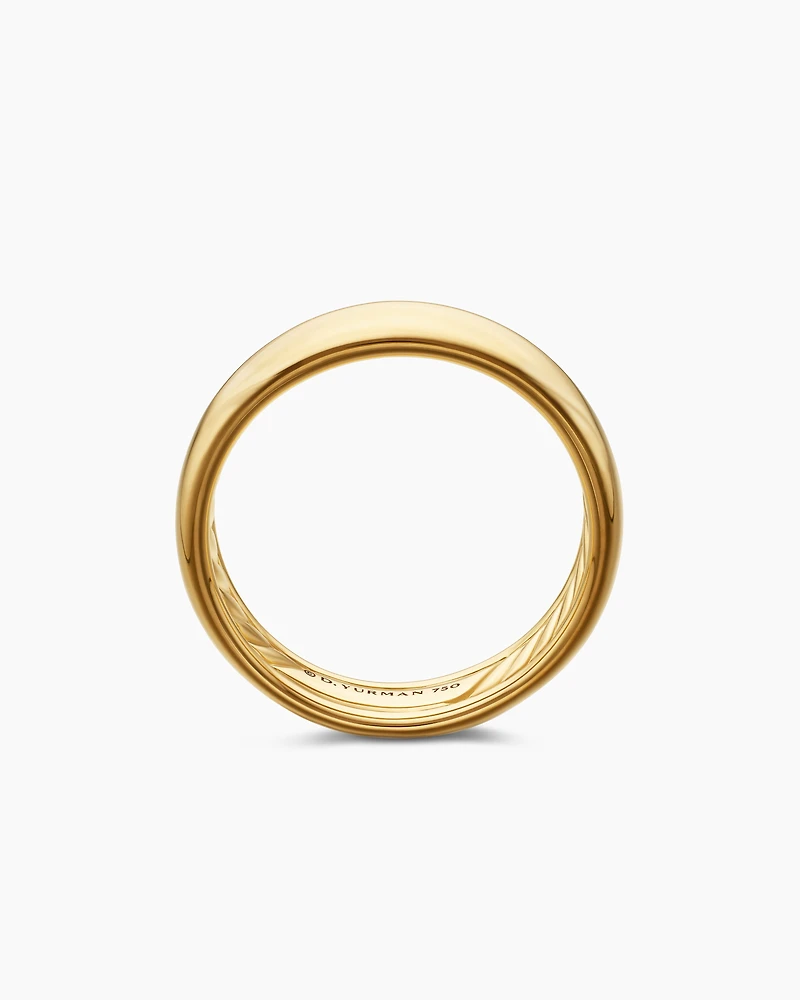 DY Classic Band Ring 18K Yellow Gold