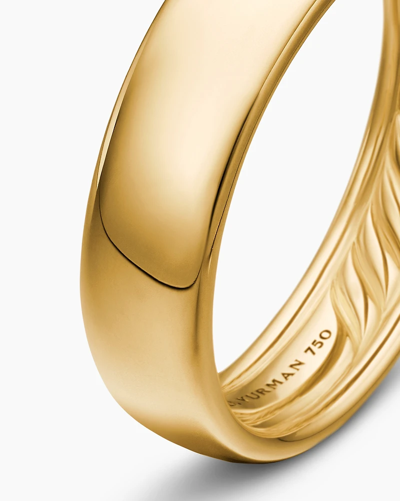 DY Classic Band Ring 18K Yellow Gold