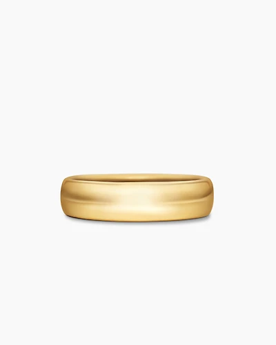 DY Classic Band Ring 18K Yellow Gold, 6mm