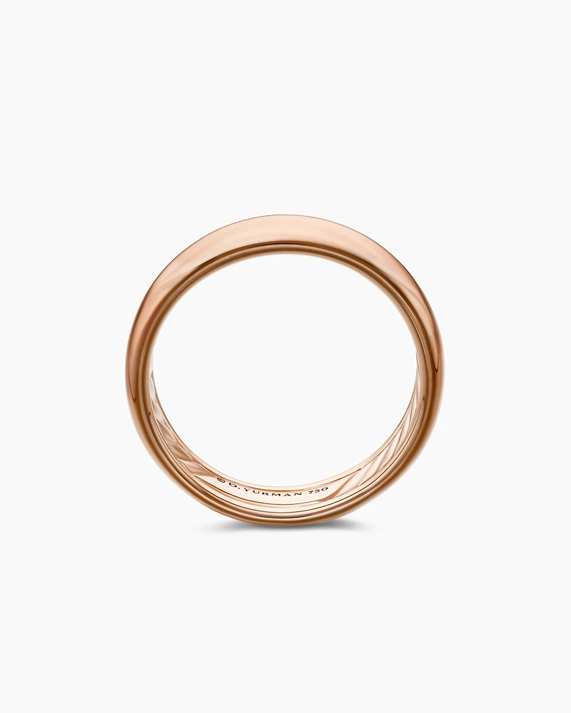 DY Classic Band Ring in 18K Rose Gold
