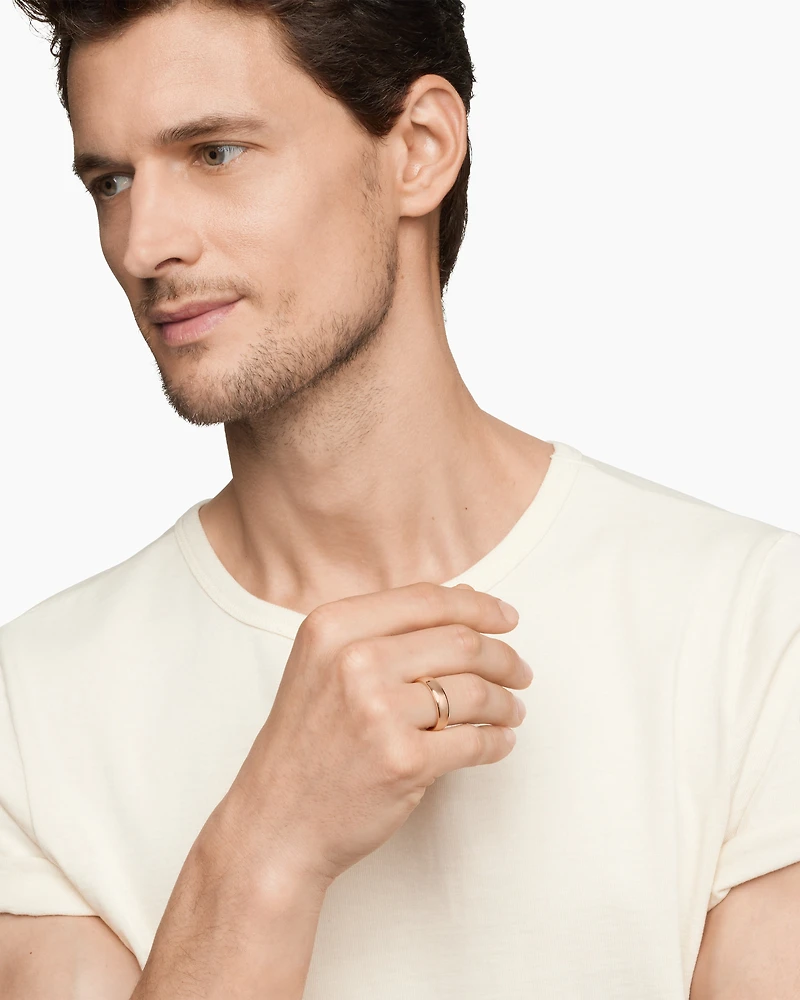 DY Classic Band Ring in 18K Rose Gold