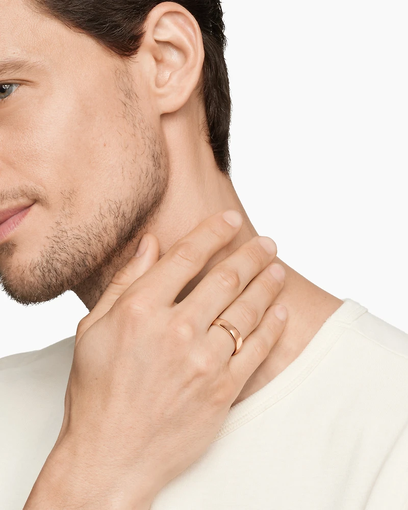 DY Classic Band Ring in 18K Rose Gold