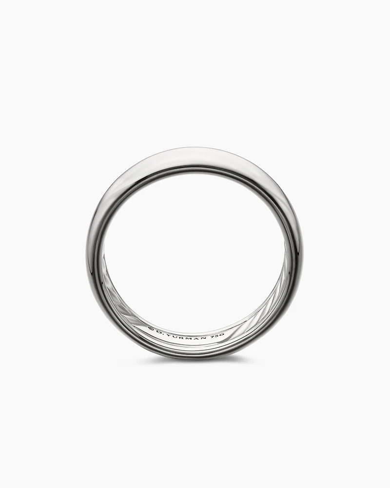 DY Classic Band Ring 18K White Gold