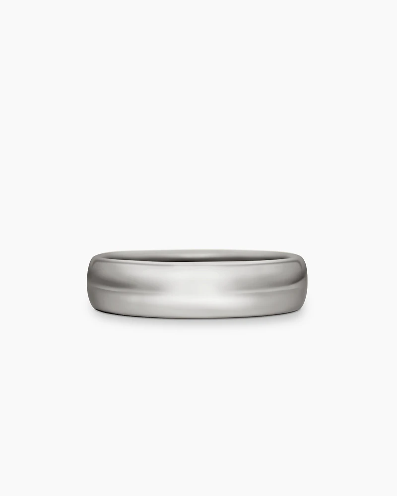 DY Classic Band Ring 18K White Gold