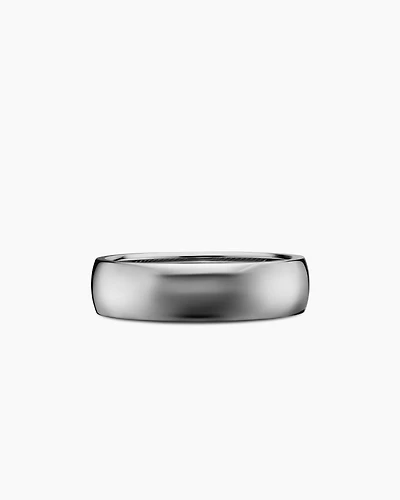DY Classic Band Ring Grey Titanium