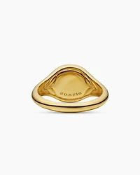 DY Initial Pinky Ring 18K Yellow Gold with Diamond A, 9.8mm