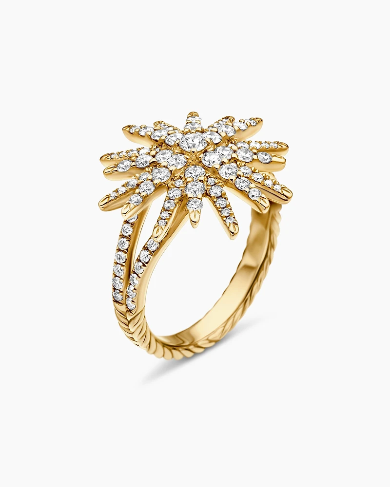 Starburst Ring 18K Yellow Gold with Diamonds