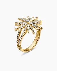 Starburst Ring 18K Yellow Gold with Diamonds