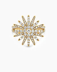 Starburst Ring 18K Yellow Gold with Diamonds