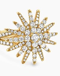 Starburst Ring 18K Yellow Gold with Diamonds
