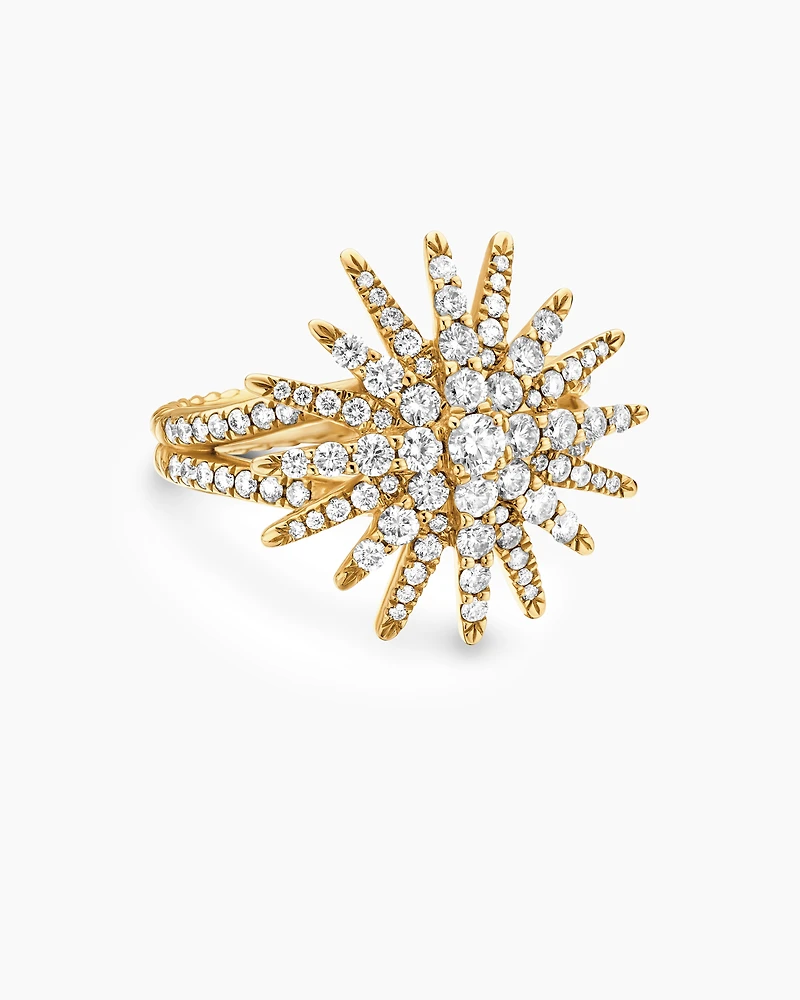 Starburst Ring 18K Yellow Gold with Diamonds