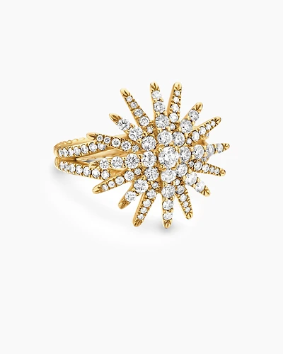 Starburst Ring 18K Yellow Gold with Diamonds
