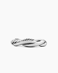 Petite Infinity Band Ring Sterling Silver with 14K Yellow Gold, 4mm