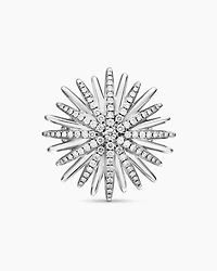 Starburst Ring Sterling Silver with Diamonds