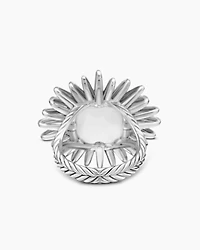 Starburst Ring Sterling Silver with Diamonds