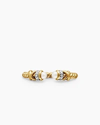 Petite Helena Ring in 18K Yellow Gold with Pearls and Diamonds, 2.5mm