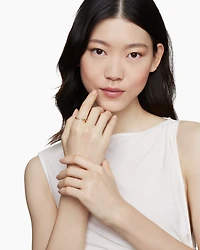 Petite Helena Open Ring 18K Yellow Gold with Diamonds, 2.5mm