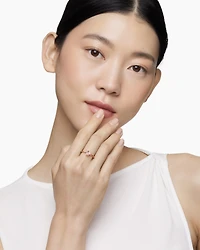 Chatelaine® Heart Ring 18K Rose Gold with Morganite, 7mm