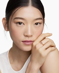 Chatelaine® Heart Ring 18K Rose Gold with Morganite, 7mm