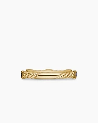 Cable Collectibles® Stack Ring 18K Yellow Gold with Blue Sapphires, 2mm