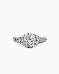 Petite Pavé Pinky Ring 18K Gold with Diamonds