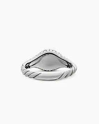 Petite Pavé Pinky Ring 18K Gold with Diamonds