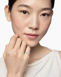 Petite Pavé Pinky Ring 18K Gold with Diamonds