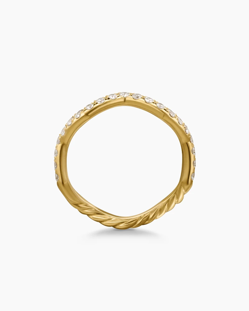 Zig Zag Stax™ Ring in 18K Yellow Gold with Diamonds