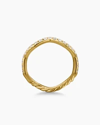 Zig Zag Stax™ Ring in 18K Yellow Gold with Diamonds
