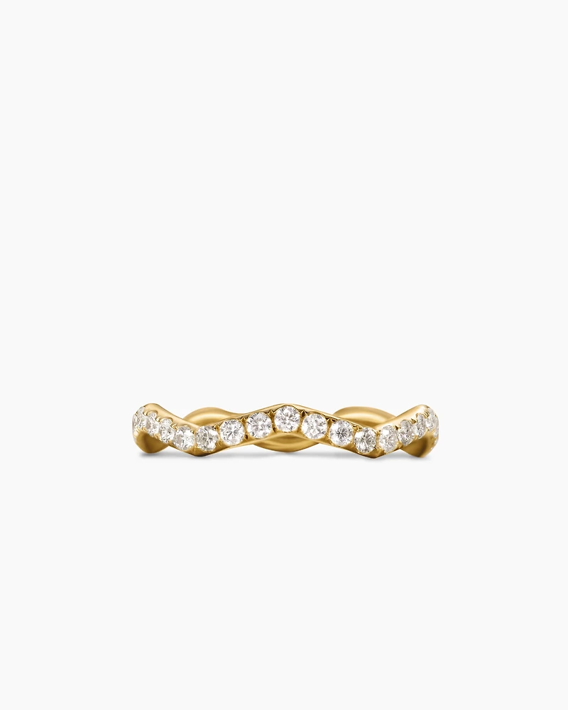 Zig Zag Stax™ Ring in 18K Yellow Gold with Diamonds