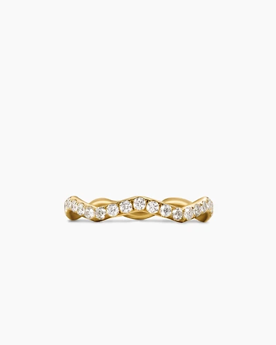 Zig Zag Stax™ Ring in 18K Yellow Gold with Diamonds