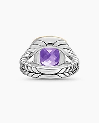 Albion® Ring Sterling Silver with 18K Yellow Gold and Amethyst