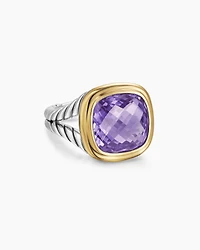 Albion® Ring Sterling Silver with 18K Yellow Gold and Amethyst