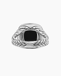 Albion® Ring Sterling Silver with Black Onyx and Diamonds