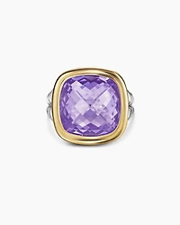 Albion® Ring Sterling Silver with 18K Yellow Gold and Amethyst
