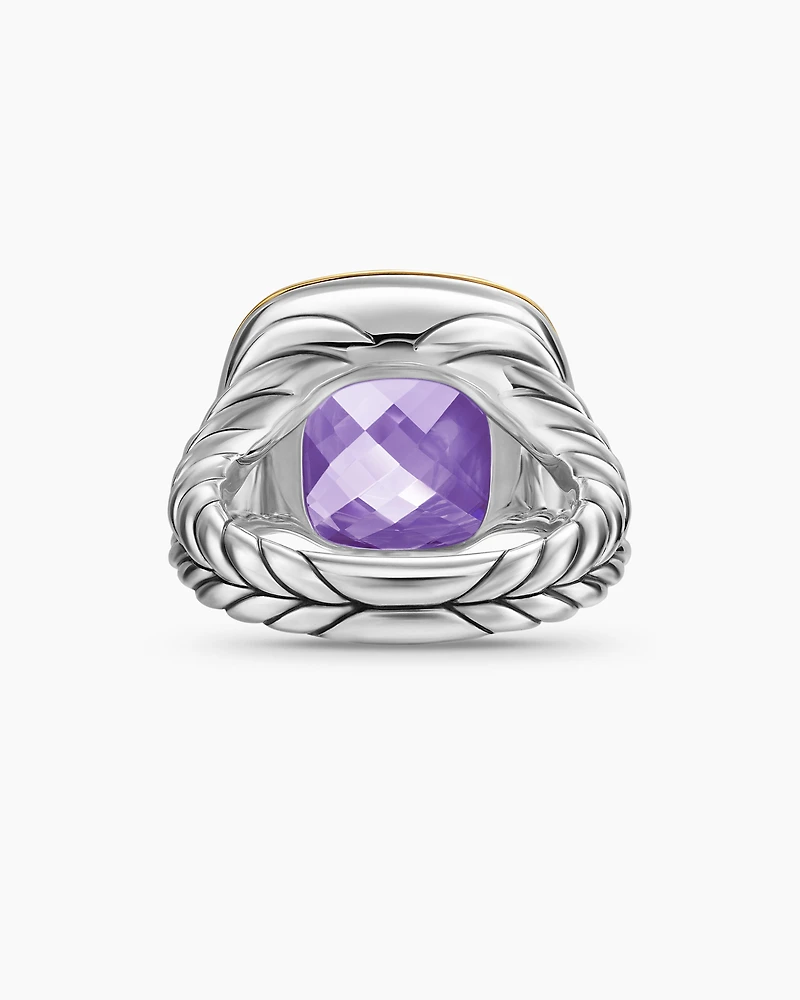 Albion® Ring Sterling Silver with 18K Yellow Gold and Amethyst