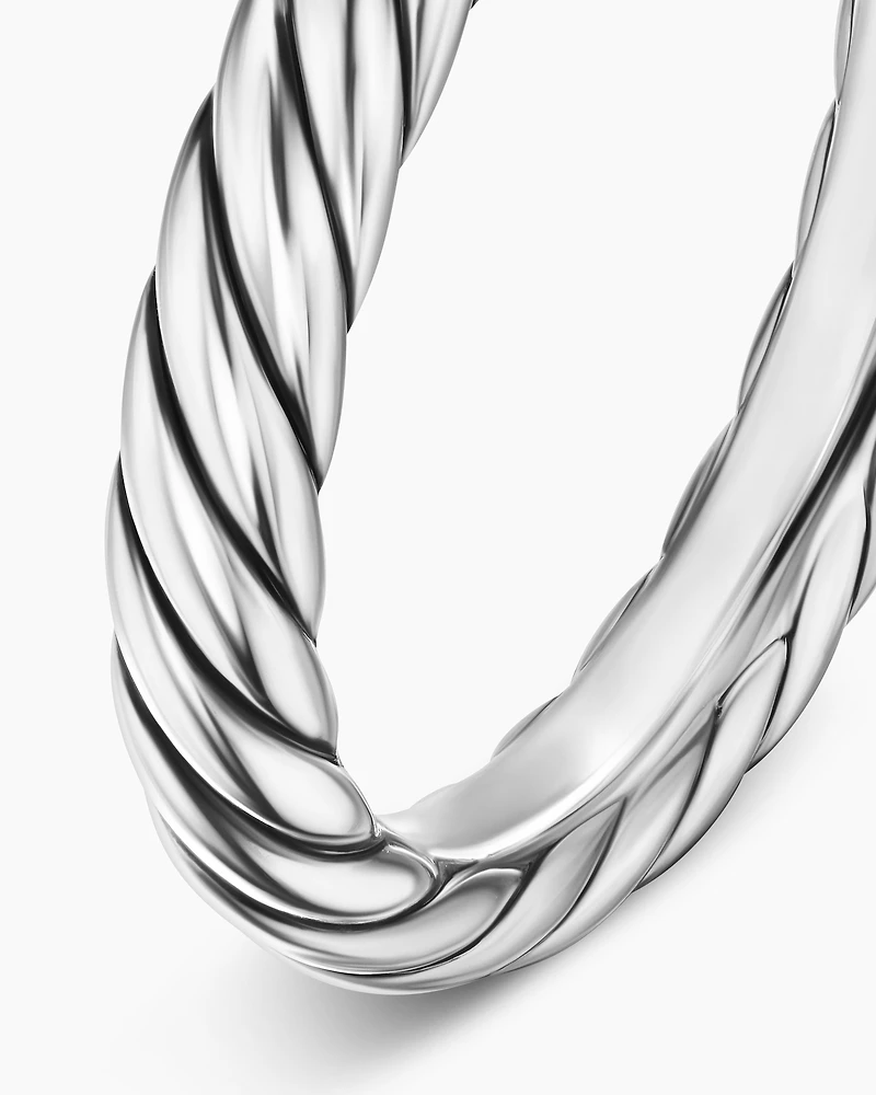 Cable Band Ring Sterling Silver, 3.4mm