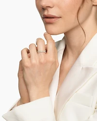 Pavé Crossover Ring 18K Yellow Gold with Diamonds