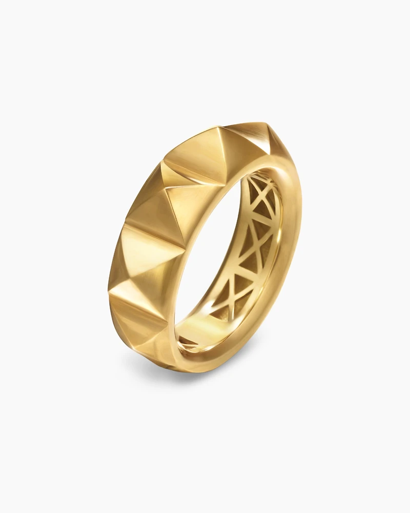 Pyramid Band Ring 18K Yellow Gold