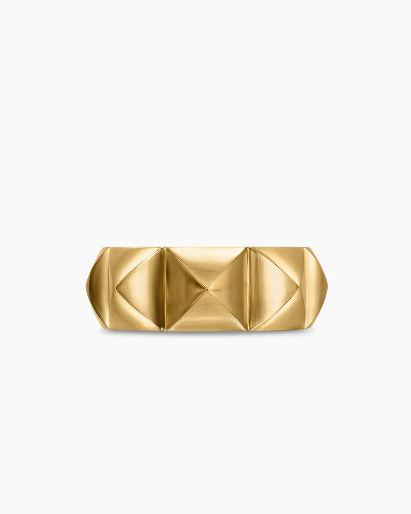 Pyramid Band Ring 18K Yellow Gold
