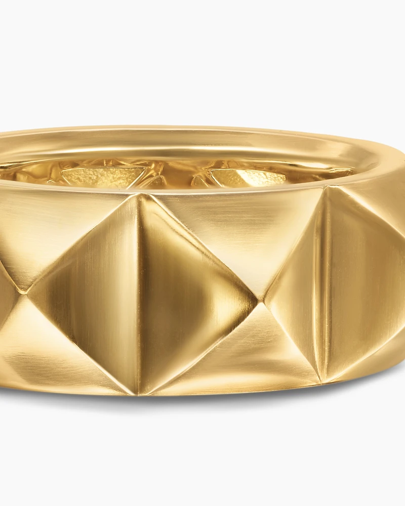 Pyramid Band Ring 18K Yellow Gold