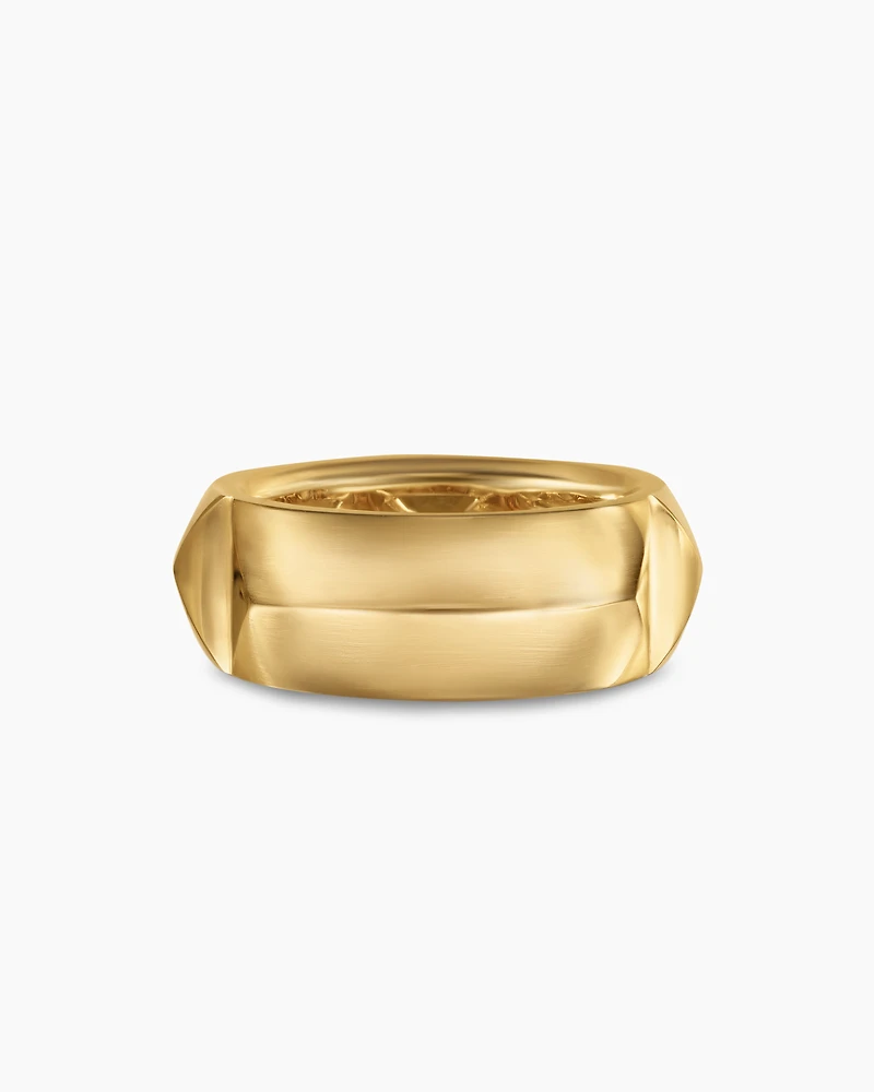 Pyramid Band Ring 18K Yellow Gold