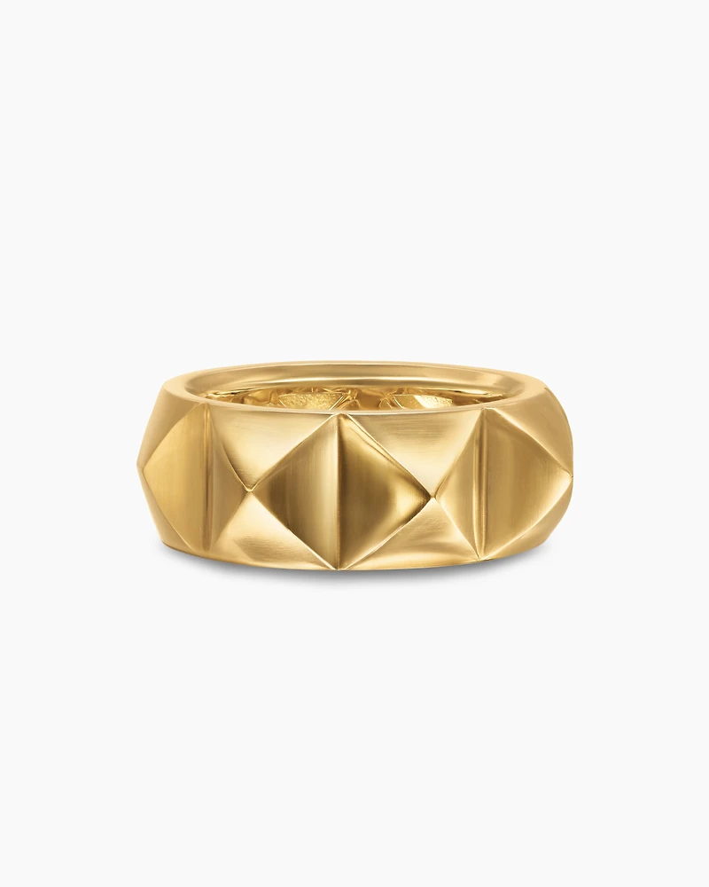 Pyramid Band Ring 18K Yellow Gold